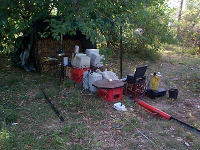 For the botanically minded, the tree that the Cyber Sled is parked under is a mullberry tree, which should make Australians smile, mostly because MULL is an aussie slang word for cannabis.